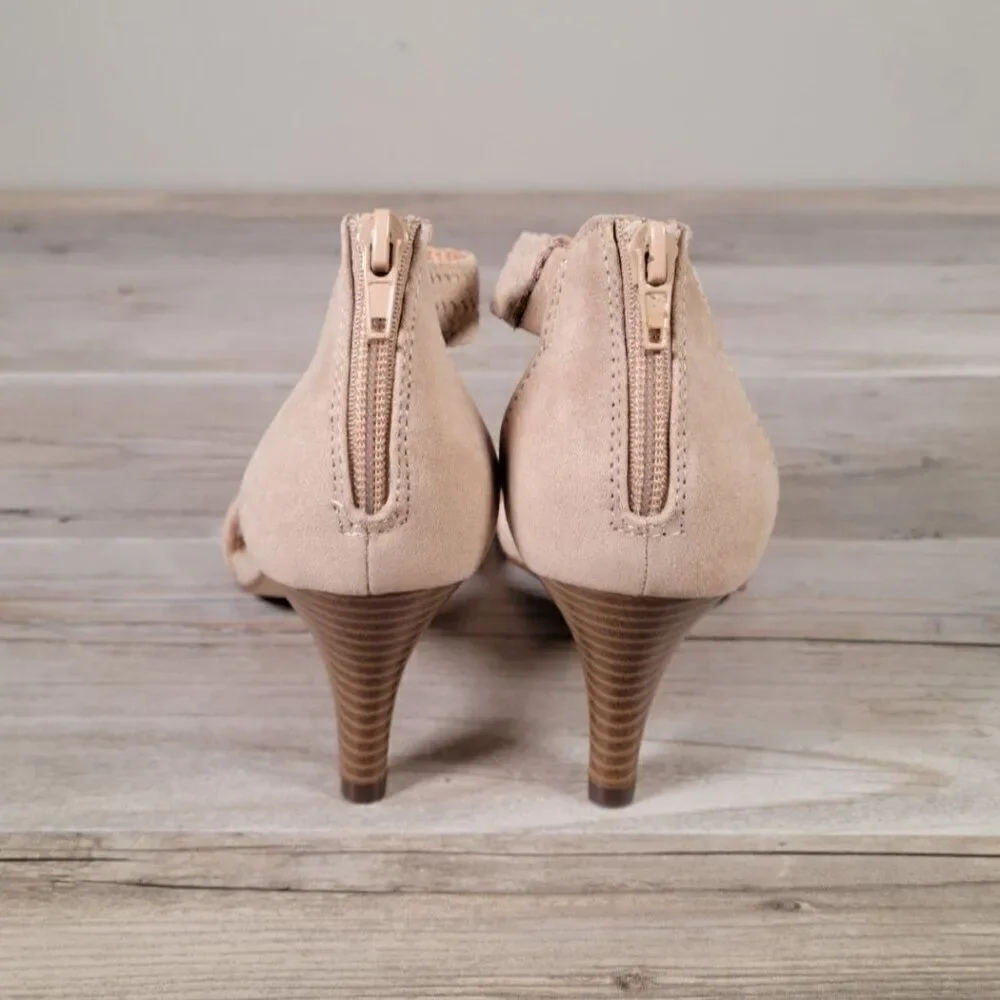 Style & Co. Patty Faux Suede Ankle Strap Dress Sandals Sz 6M